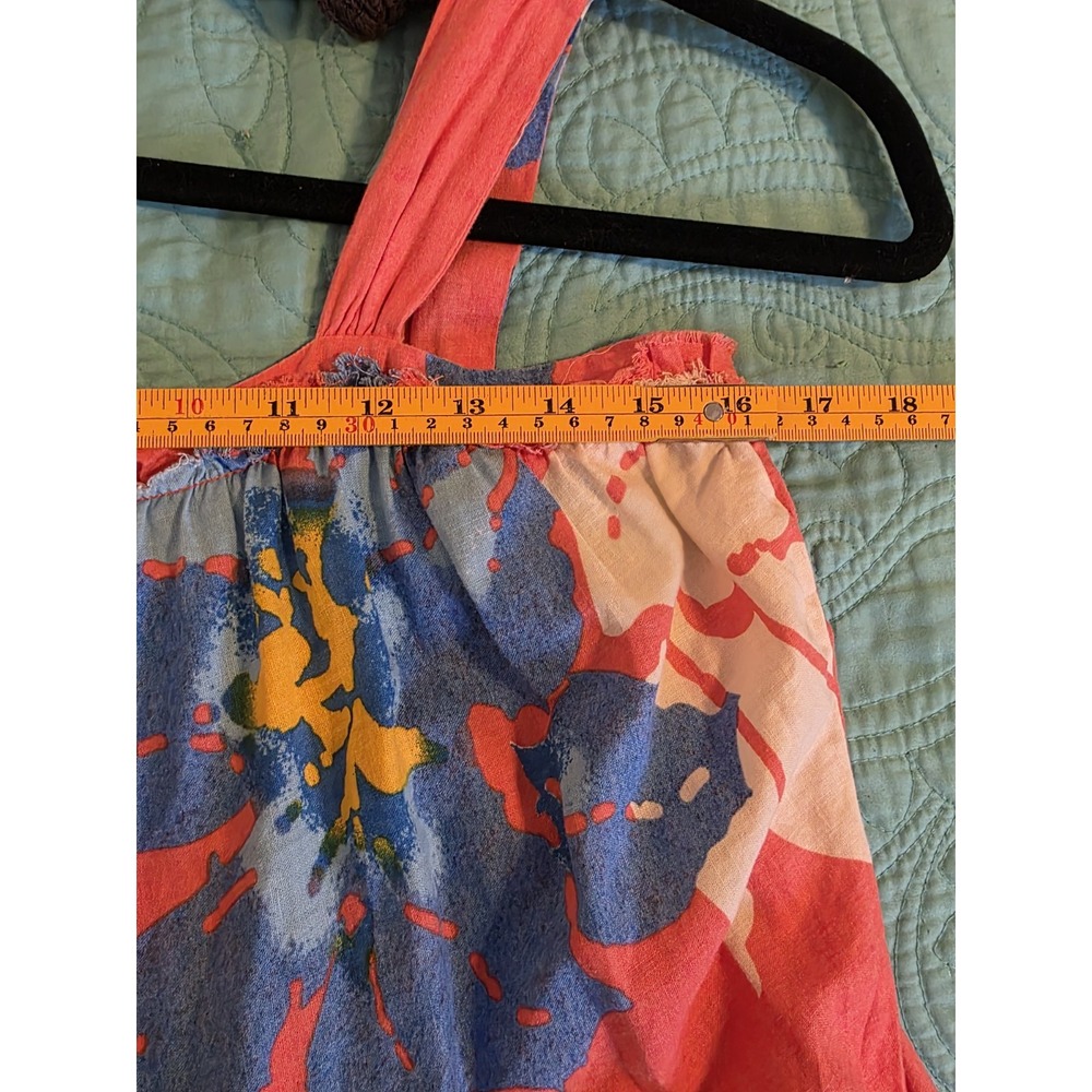 Free People Women's Size XS Moonshine Tiered Midi Dress Tropical - Picture 5 of 7